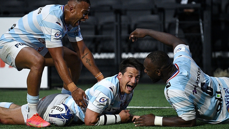 Francois Trinh-Duc goes over for a try