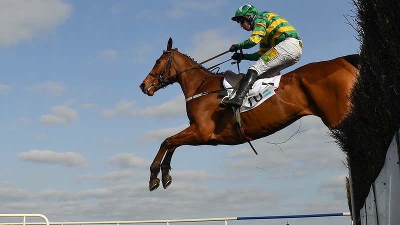 Jody McGarvey enjoyed a memorable day at the County Meath track, winning two Grade One races - pictured here on Janidil