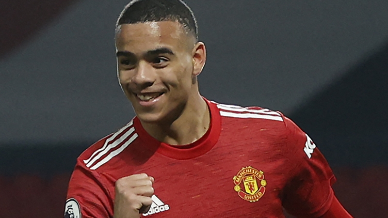 Mason Greenwood celebrates his late winner