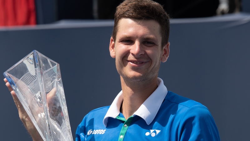 Hubert Hurkacz will move up to 16 in the world rankings on Monday