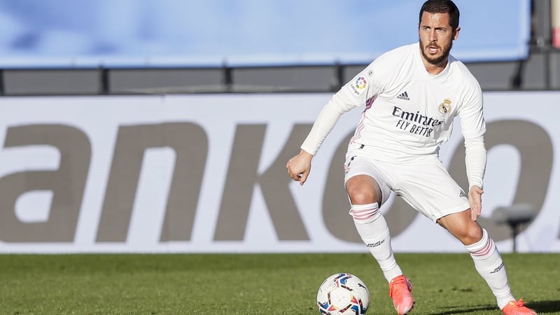 Eden Hazard in action against Elche last month