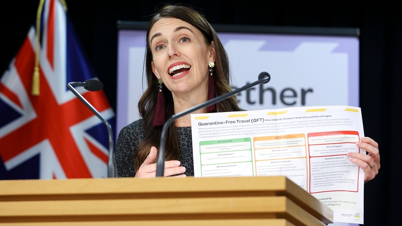 Jacinda Ardern said the travel bubble would begin in two weeks' time
