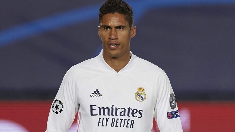 Raphael Varane will not feature against Leeds