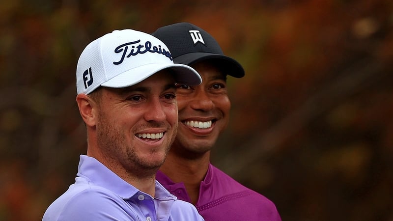 Speaking on the No Laying Up podcast, Justin Thomas acknowledged that he visits Tiger Woods a few times a week when he's not on the road.
