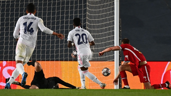 Real Madrid have a two goal advantage on Liverpool