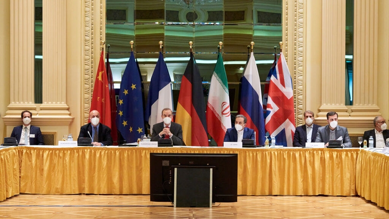 EU and Iranian representatives at the talks in Vienna