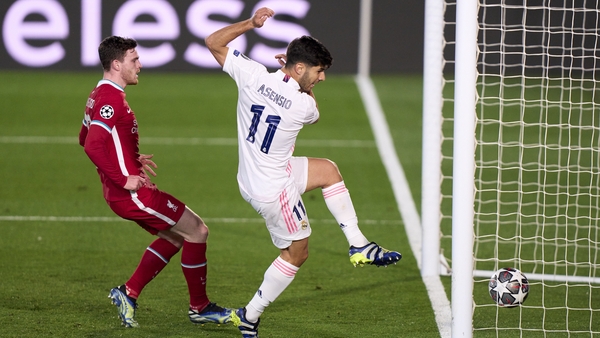 Marco Asensio scores from close range