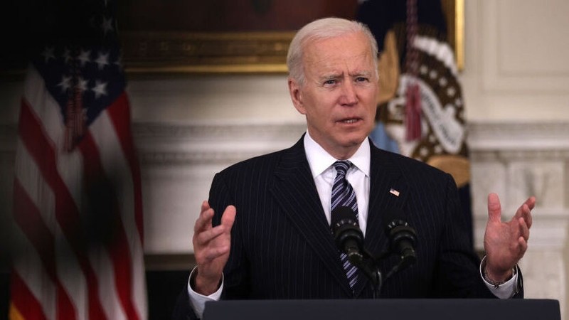 Joe Biden is expected to announce an ambitious target for slashing emissions (File pic, Getty Images)