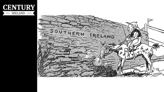 Century Ireland Issue 202 - Cartoon on the 'impassable barrier' that southern Ireland represents fo…