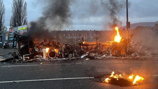 Police have urged the public to avoid the Shankill Road area of Belfast