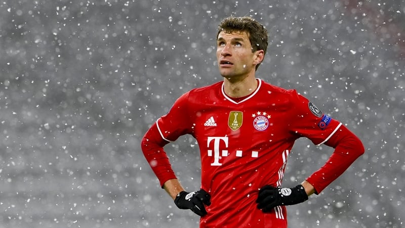 Thomas Muller's team had 14 shots on target compared to Paris Saint-Germain's 5