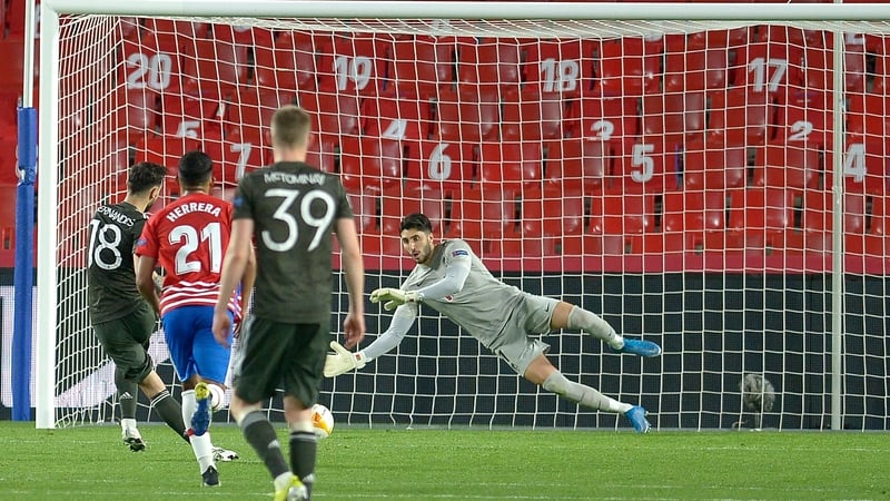 Bruno Fernandes scores a penalty