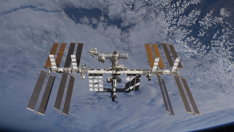 Astronauts Thomas Marshburn and Kayla Barron had been due to venture outside the space station (File)