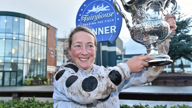 Lorna Brooke pictured after winning at Fairyhouse in 2015