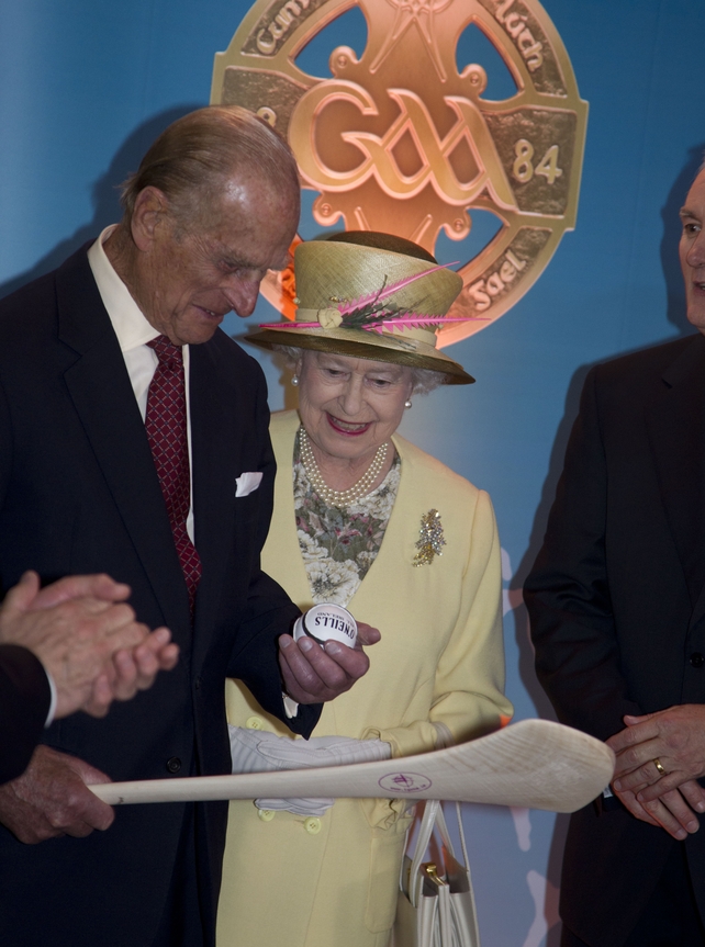 Prince Philip and Queen Elizabeth during a tour Of Croke Park in 2011