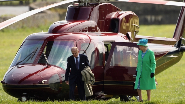 Queen Elizabeth and Prince Philip at the Rock of Cashel in Co Tipperary in May 2011