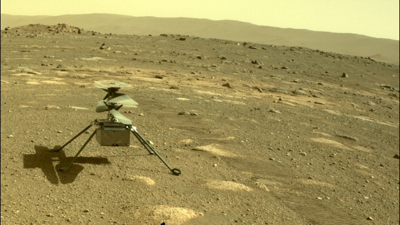 The Ingenuity helicopter on Mars (Pic: NASA)