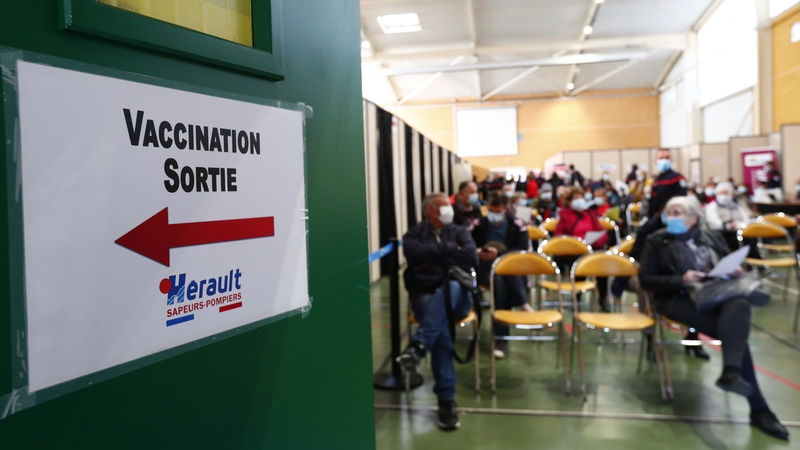 The period between the first and second shot of Covid-19 vaccines is being extended in France from four weeks to six weeks