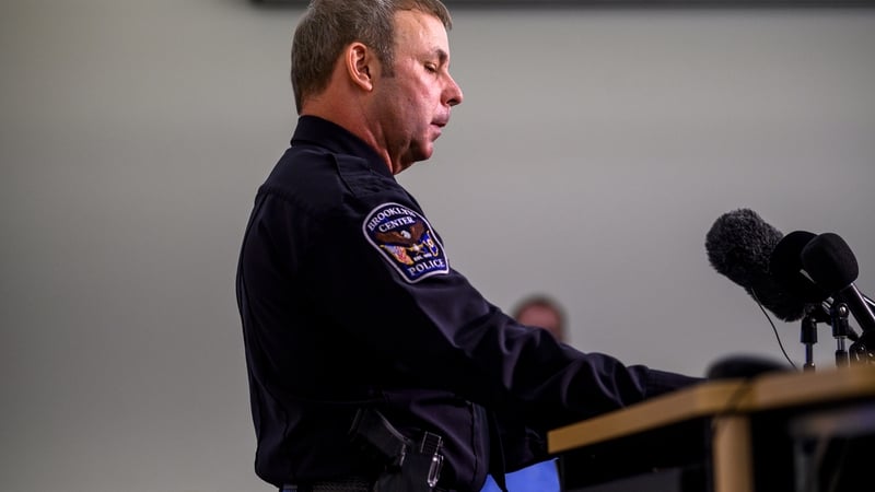 Minnesota Police Chief Tim Gannon speaking to the media tonight