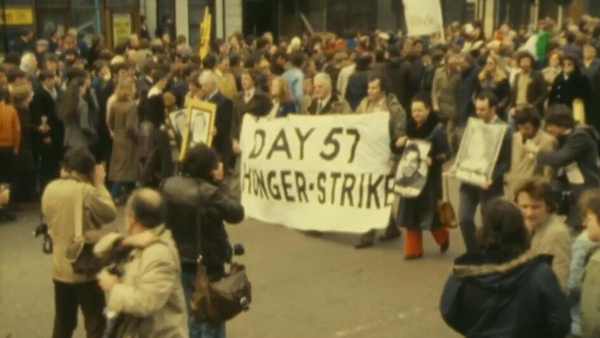 Protest in support of hunger strikers, west Belfast (1981)