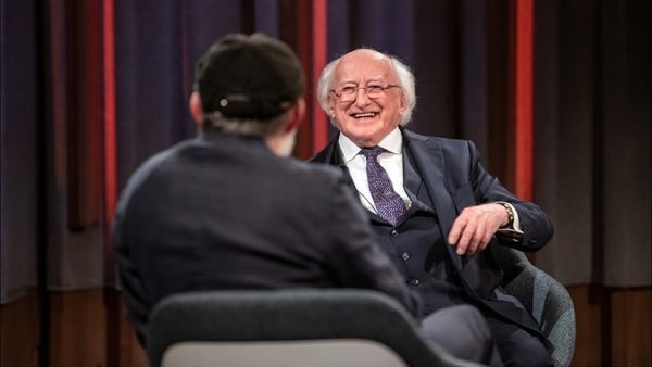 Watch: President Michael D. Higgins speaks to Tommy Tiernan