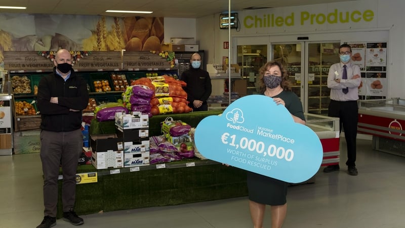 Musgrave MarketPlace staff members Michael Penkert, Peter Homa, Patricia Hattersley and Dessie Kehoe at its Waterford branch