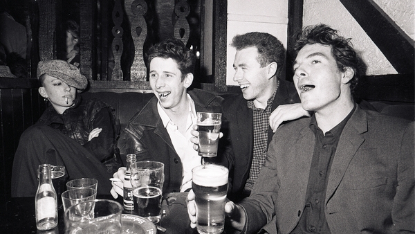 The Pogues, featuring bassist Cait O'Riordan (L). Photo: Getty