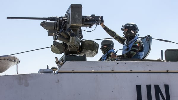 Irish members of UNDOF in the Golan Heights (file pic)