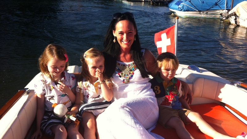 Tracey-Jane Cassidy, owner of Junior Einstiens Science Club, with her three children