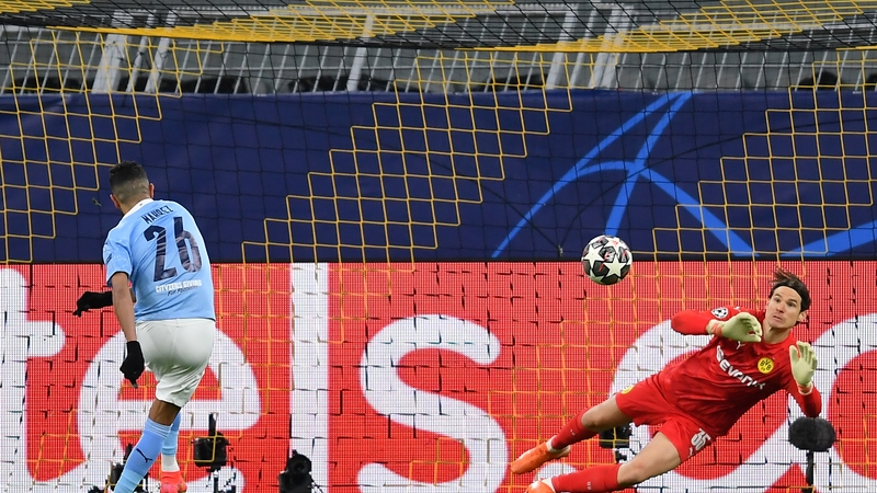 Riyad Mahrez drew City level from the spot