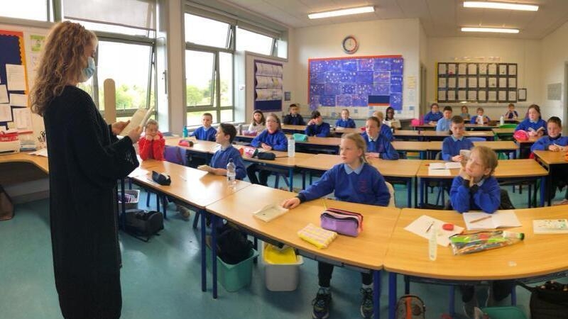 Pupils at St Killian's National School got started on the project last September