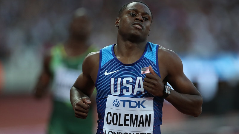 Christian Coleman's ban ends on 14 November
