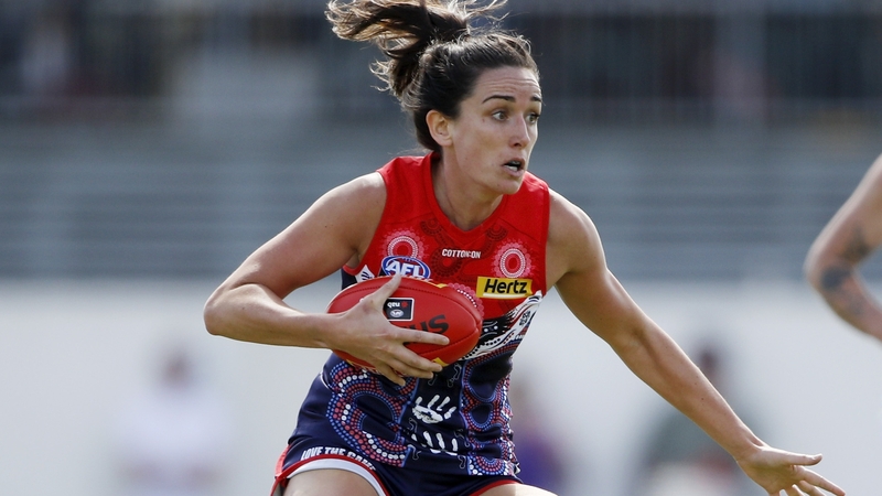 Niamh McEvoy in action against Collingwood in February