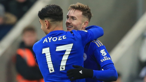 James Maddison (R) with Ayoze Perez