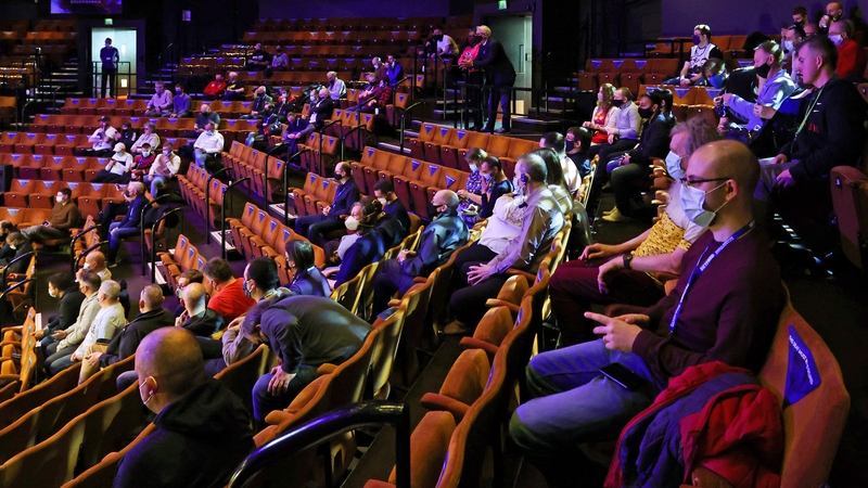 A limited number of fans were on hand for the World Championships opening day.