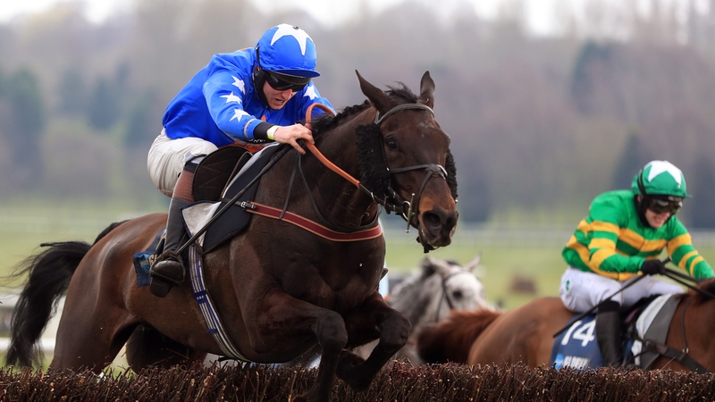 Mighty Thunder and Blair Campbell in action during last month's Midlands Grand National at Uttoxeter