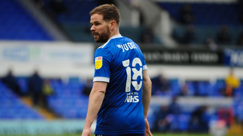 Alan Judge has featured in 34 of Ipswich's 41 games in League One this season, including 29 starts