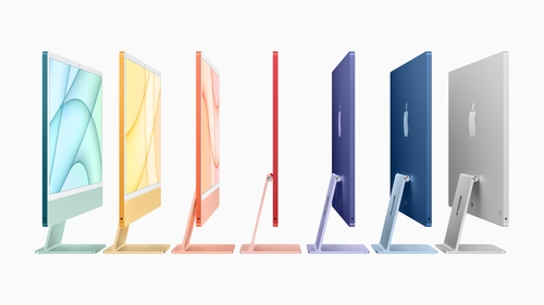 The new iMac uses the M1 chip