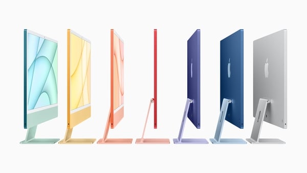 The new iMac uses the M1 chip