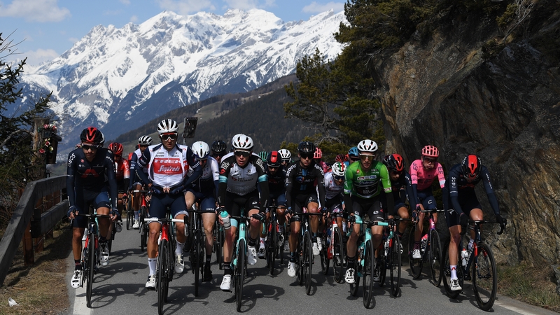 Dan Martin finished in the peloton on the third day in the Alps