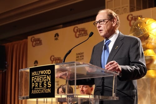 Philip Berk speaks onstage during the 68th Annual Golden Globe Awards nomination announcement held at the Beverly Hilton Hotel on December 14th, 2010 in Beverly Hills, California. (Photo by Alexandra Wyman/WireImage)