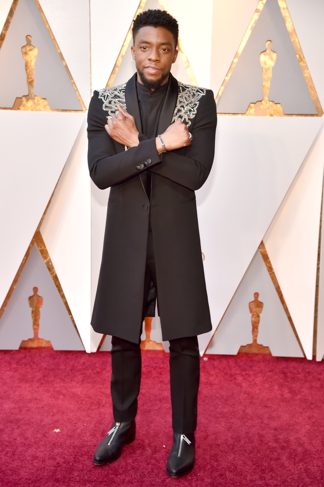 Chadwick Boseman in Givenchy Haute Couture (2018)