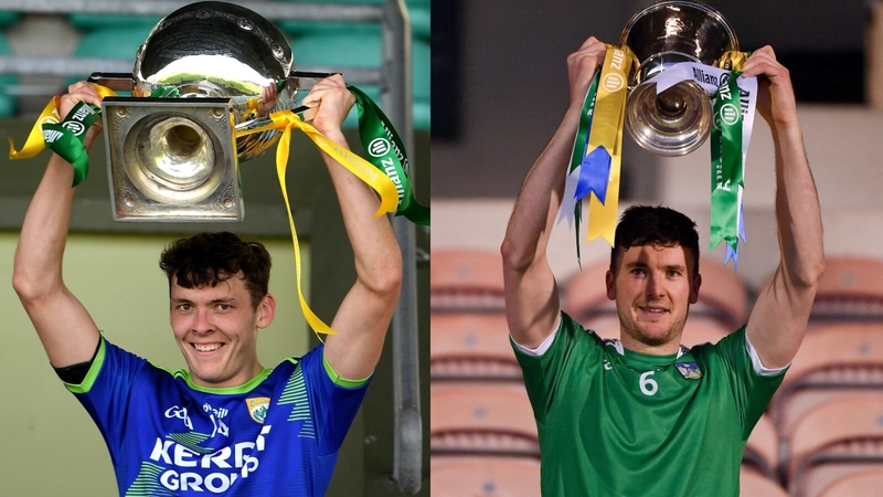Kerry footballer David Clifford and Limerick hurler Declan Hannon lifted the Allianz League trophies in 2020