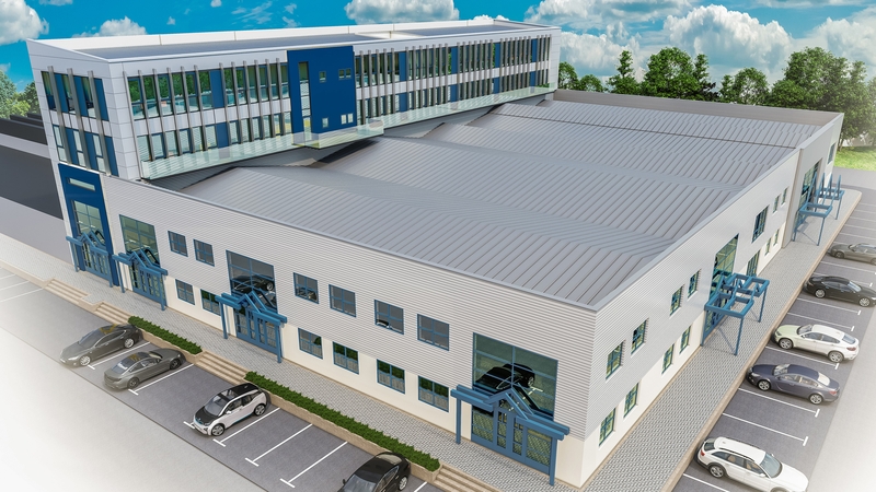 A computer generated image showing the expanded Galway Technology Centre