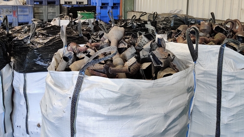 The catalytic converters were found at a premises in the Dublin 11 area