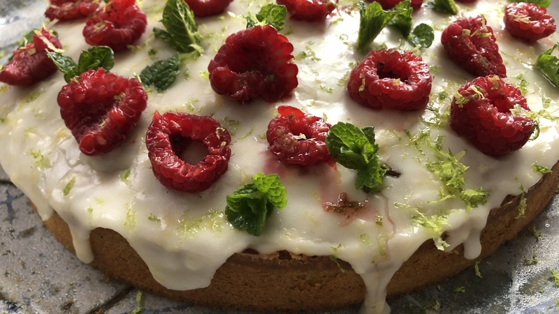 "I sometimes replace the raspberry decoration with slices of peeled mango which I sweeten lightly with caster sugar and flavour with a little lime zest and juice."