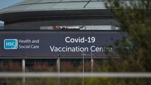 The Covid vaccination centre at the SSE Arena in Belfast
