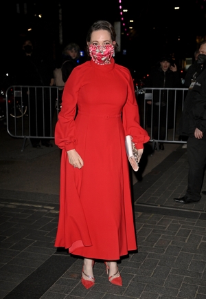 Olivia Colman arriving at the UK hub of the 93rd Academy Awards in London