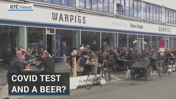 Danish bar offers Covid-19 tests on tap