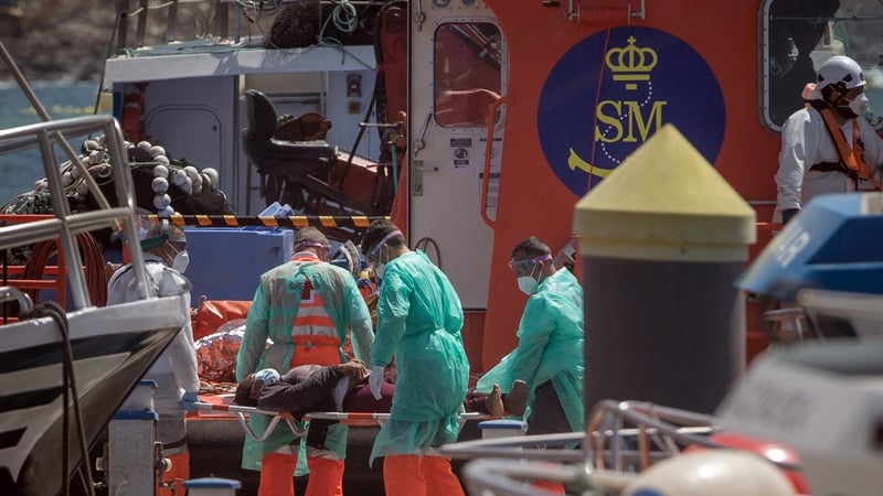 The migrants on the boat were all sub-Saharan Africans (File pic)